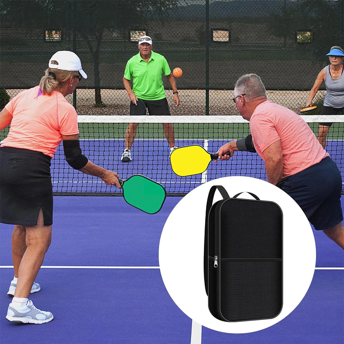Housse de Paddle Pickleball 1pc avec Poche de Rangement