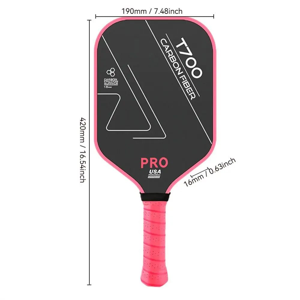 Raquette de Pickleball T700 en Fibre de Carbone